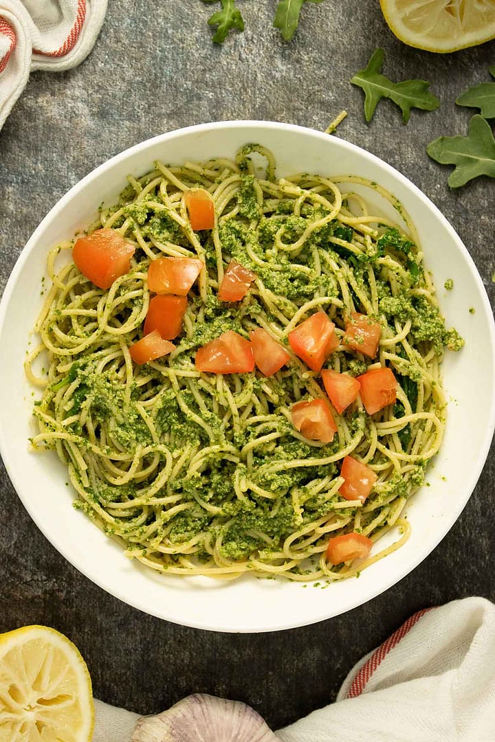 Joy Bauer, Health and Nutrition expert, created this amazing Kale Pasta Pesto dish!